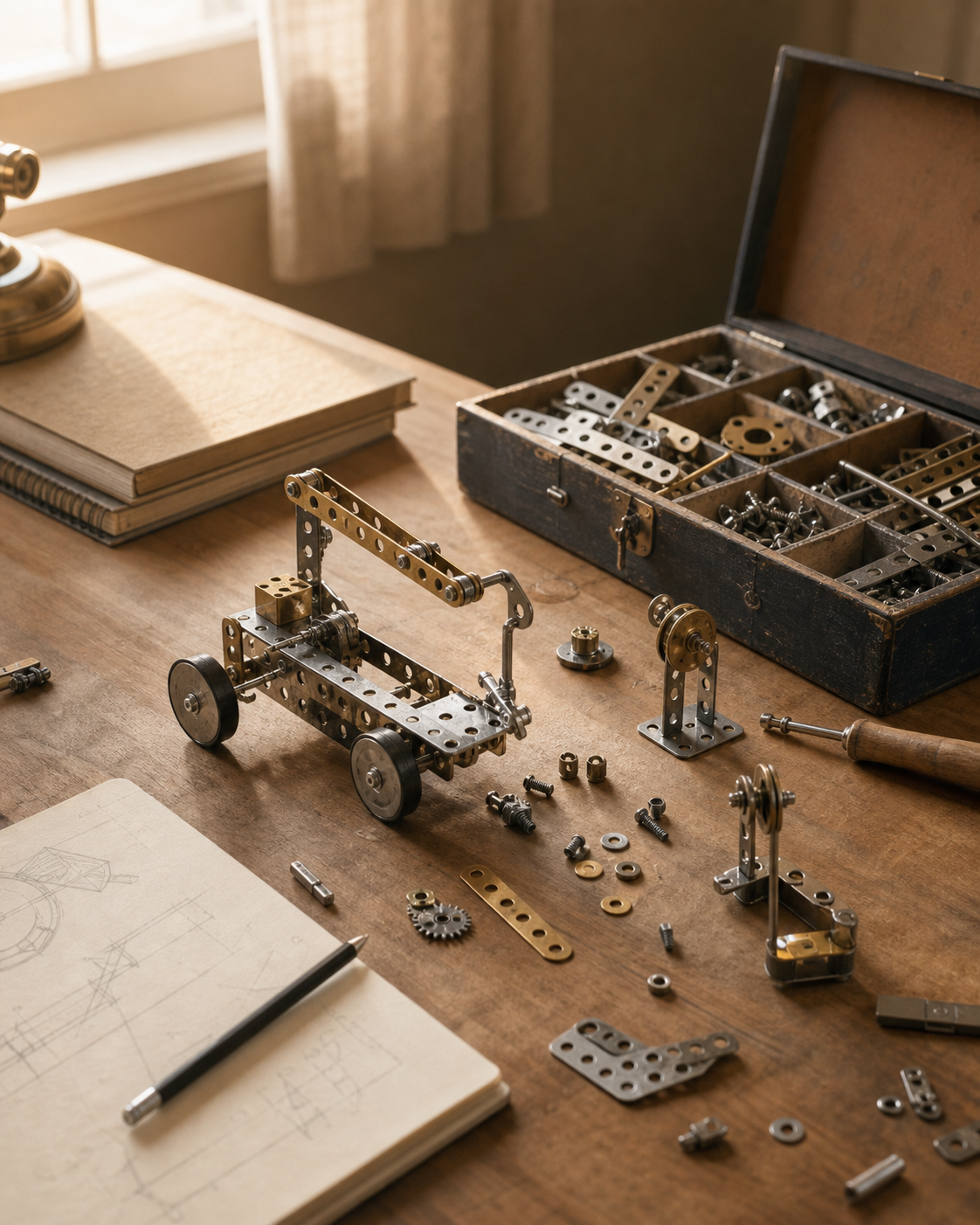 Childhood engineering inspiration with a Mechanix set